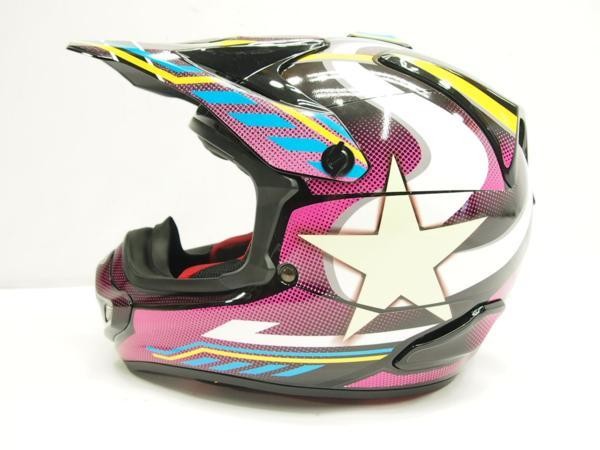 ステッカー】 arai Vcross4用 ヘルメット デカール MCDメカオレンジ 傷