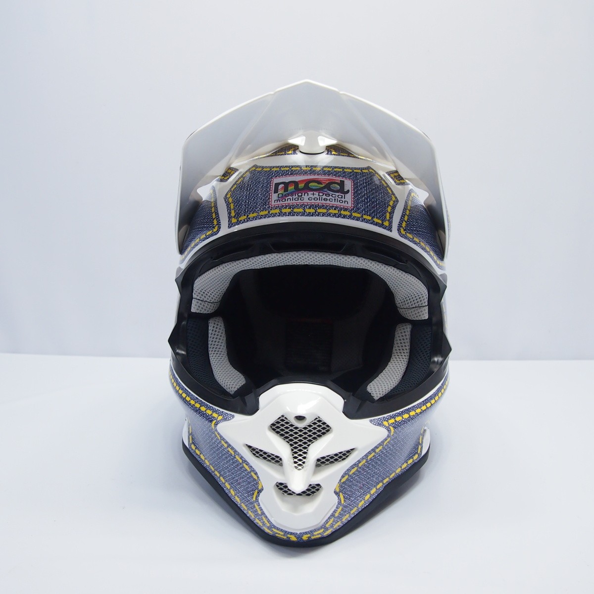 SHOEI ヘルメット VFX-W用 カスタム デカールキット デニム仕様 名入れ