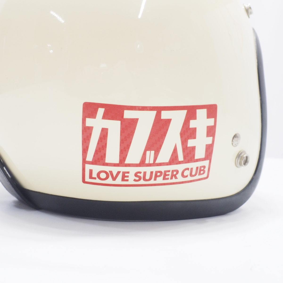 カブスキ Cross Cub 赤カーボン カッティングステッカー サイドカバー Honda Cub クロスカブ ホンダ 1枚 転写シート付き マニアックコレクション