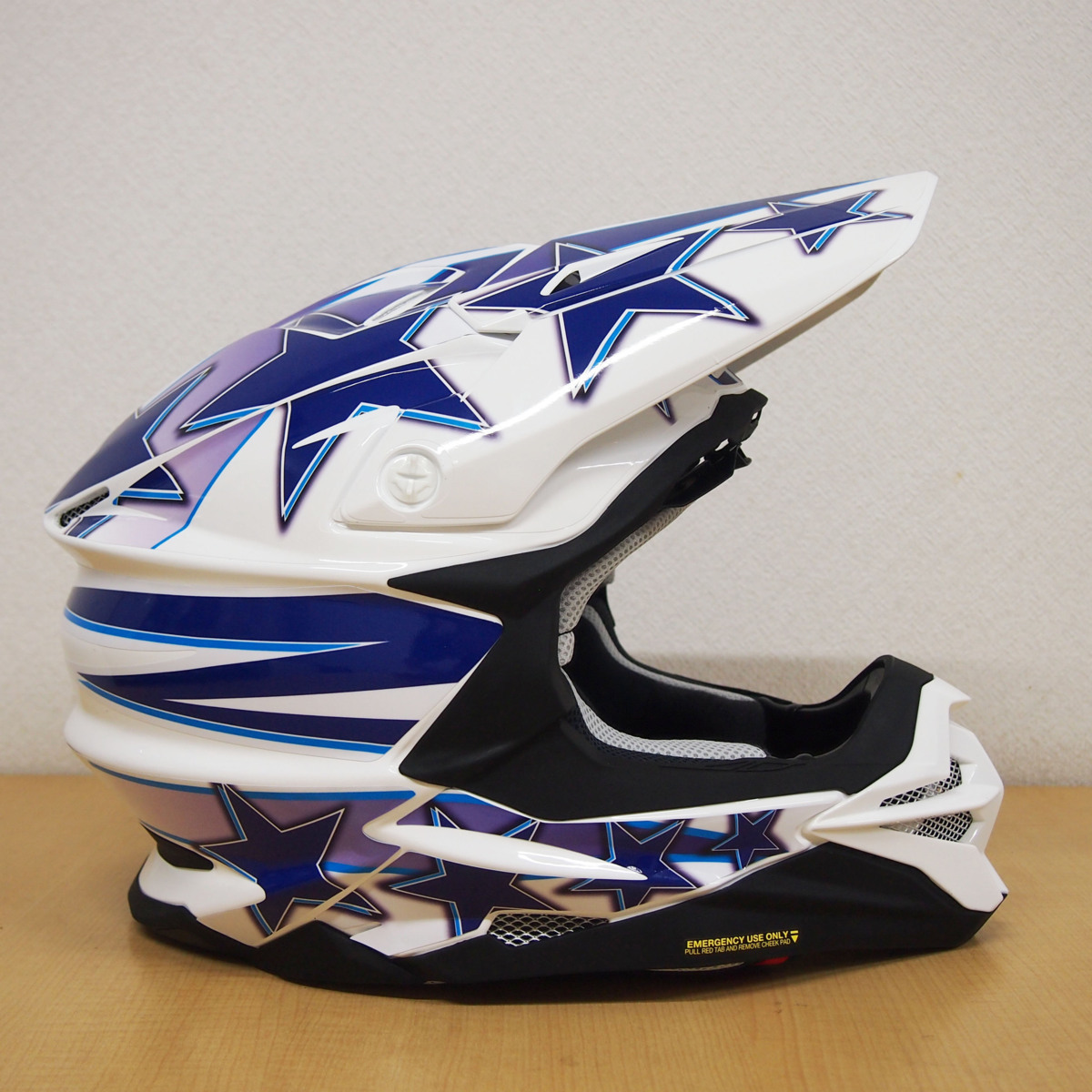 SHOEI VFX-WR Mサイズ用デカール 流星 赤 ヘルメット ステッカー デカールキット ショウエイ オフロード